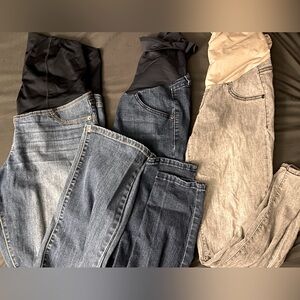 3 pairs maternity jeans - size 8